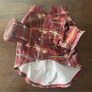 Dog Button Down Shirt XS